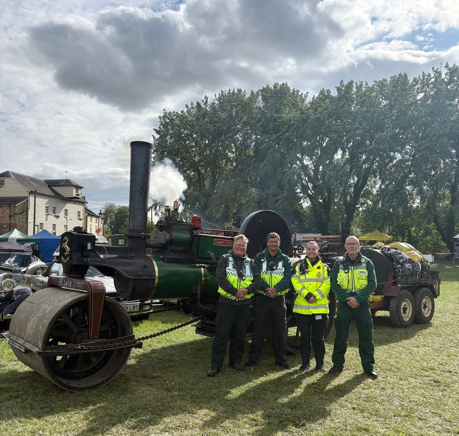 The medical team providing cover at a vintage vehicle rally