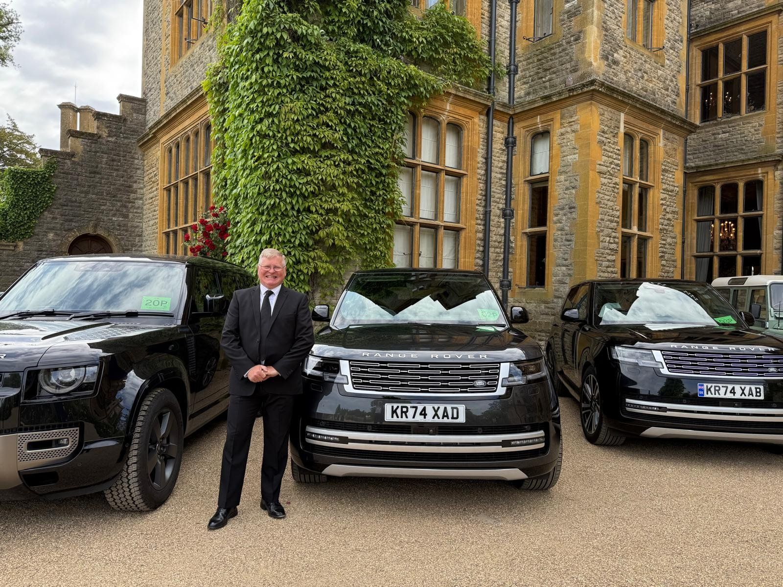 Chris providing an executive chauffeur service with a private Range Rover fleet